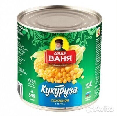 Опт - Кукуруза Дядя Ваня Сахарная 340г