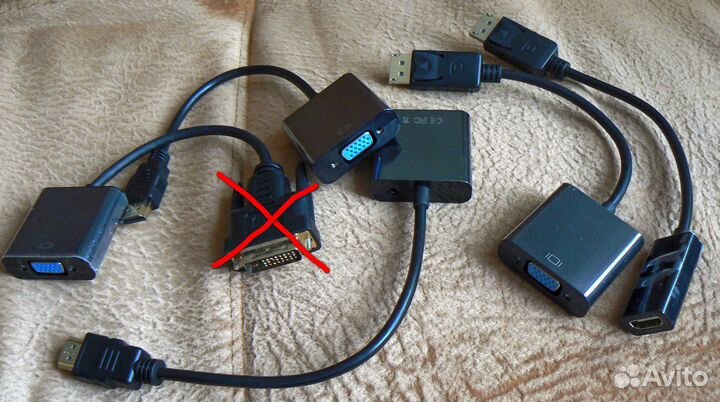 Кабели hdmi, VGA, DVI, DP, переходники