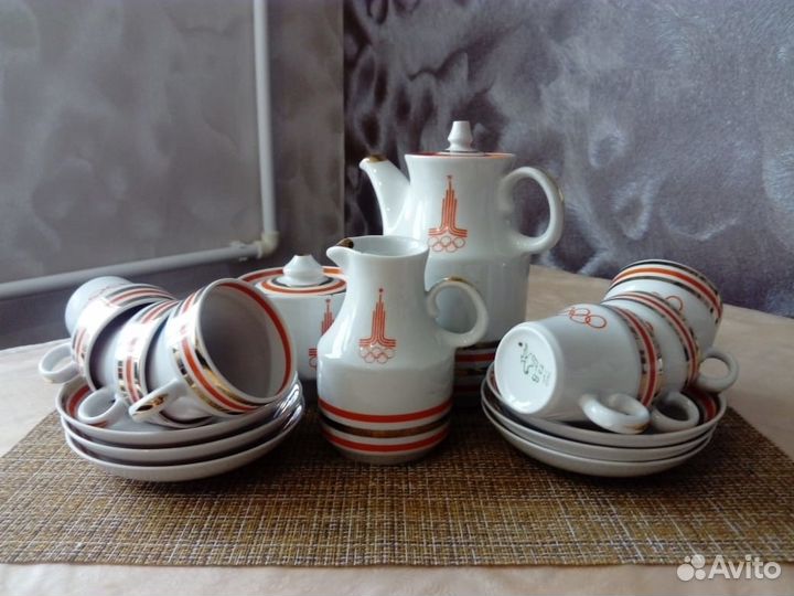 Чайный сервиз «Олимпиада-80», фарфор Вербилки