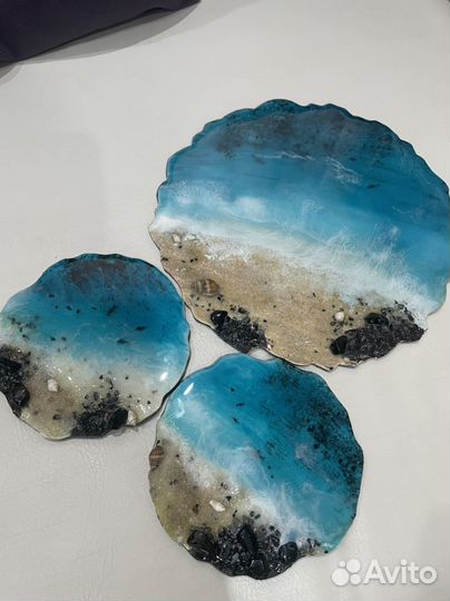 Поднос с подстаканниками