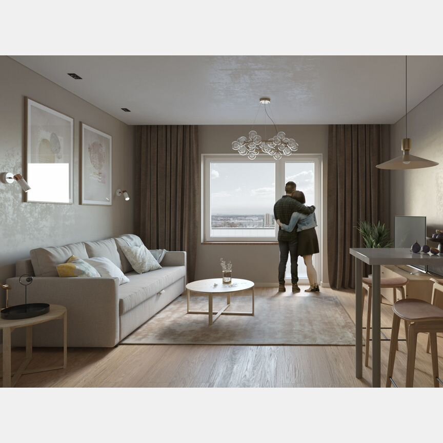 Квартира-студия, 33,6 м², 14/16 эт.