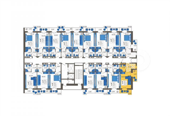 Апартаменты-студия, 28,4 м², 9/12 эт.