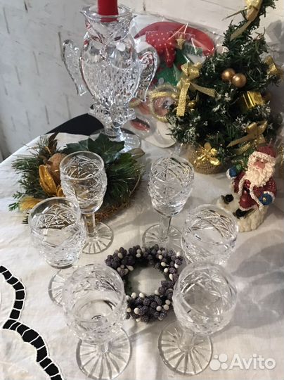 Хрустальные фужеры гусь хрустальный СССР