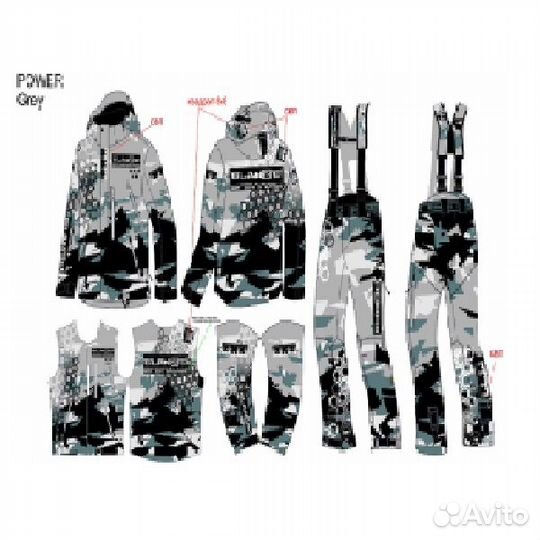 Комбинезон снегоходный Fossa power Grey