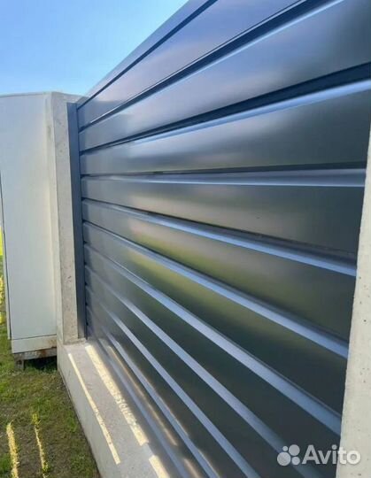 Забор жалюзи кассетный жесткий Бастион збб1