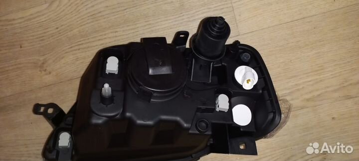 Фара renault logan 05-10 LH хрусталь, с корректор