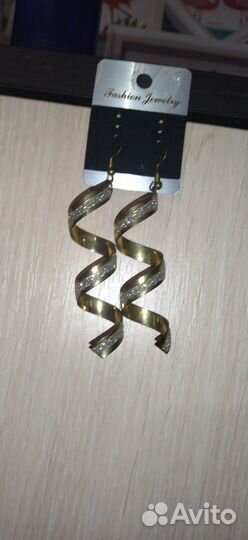 Серьги новый бижутерия