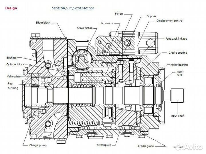 Ведущий вал T21-T20 L311.4 для Danfoss 90R55/90L55