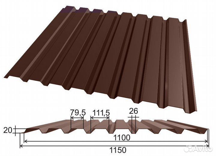 Профлист С8/С10/С20/С21/нc35/Н75