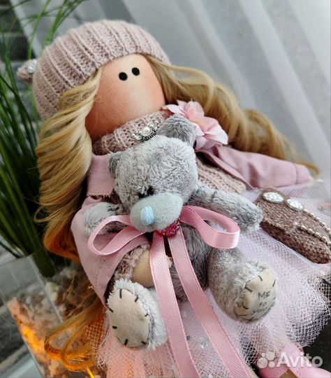 Интерьерная кукла с Тедди