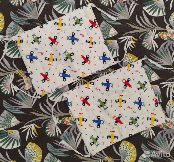 Мягкие бортики для детской кроватки