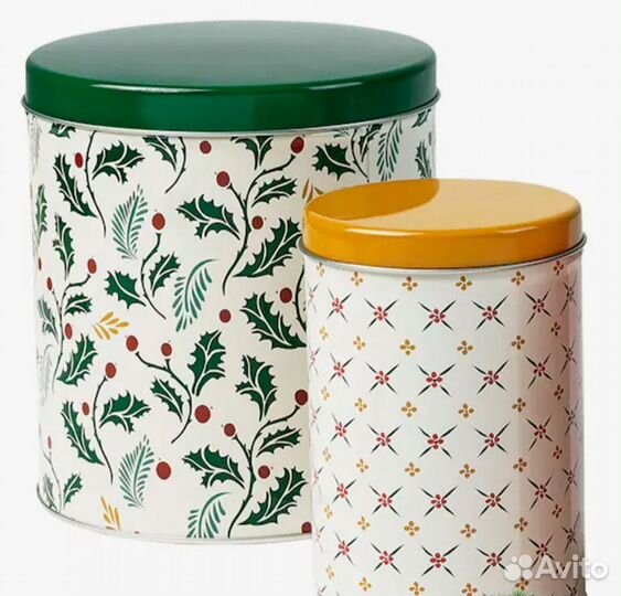 Набор баночек для хранения IKEA, 3 шт