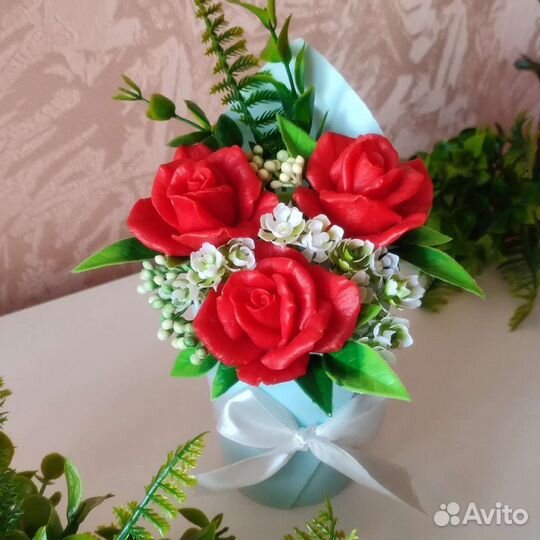 Букет комплимент из мыла