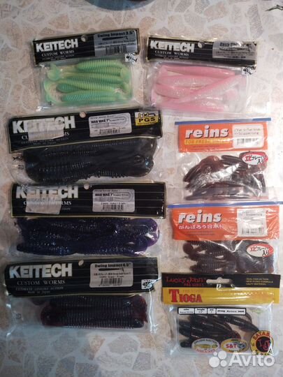 Силиконовые приманки keitech, Fish Arrow, Daiwa