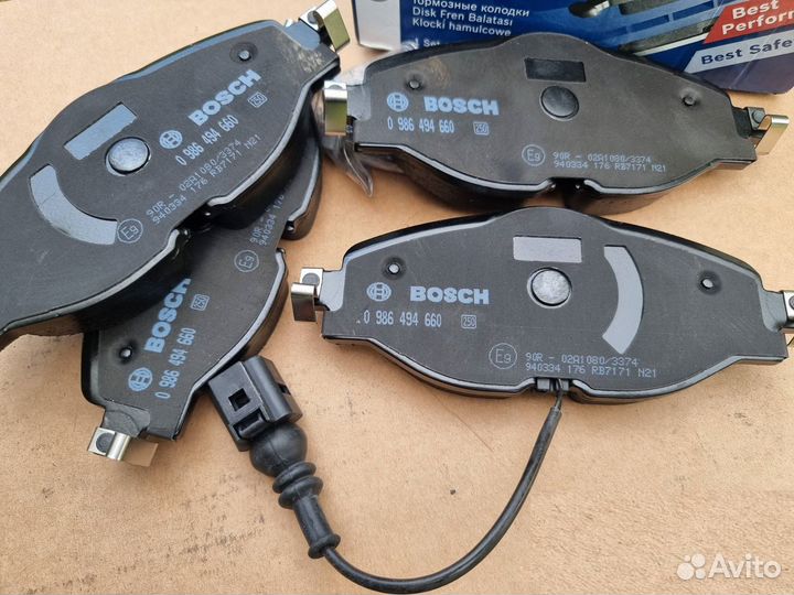 Тормозные колодки 0 986 494 660 bosch