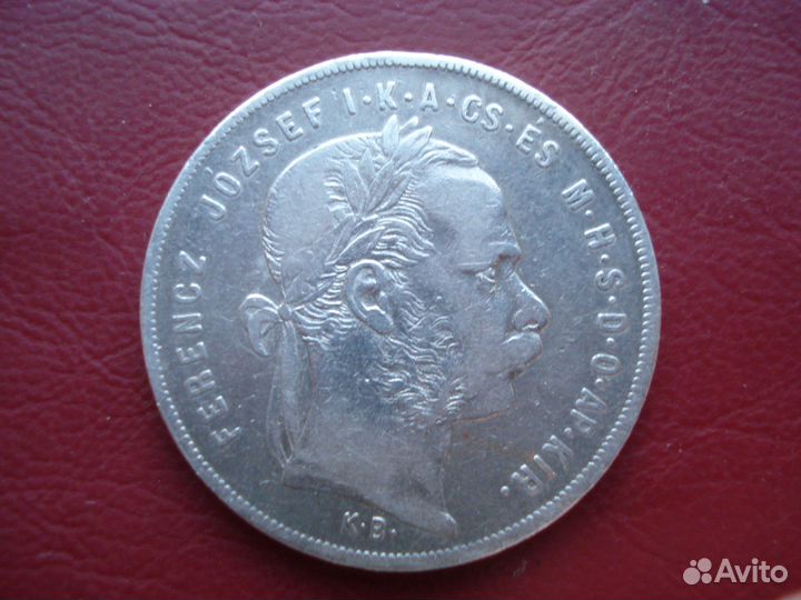 Австро-Венгрия 1 форинт 1879 года серебро