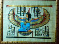 Папирус из Египта.Размеры 46*38 и 25*34