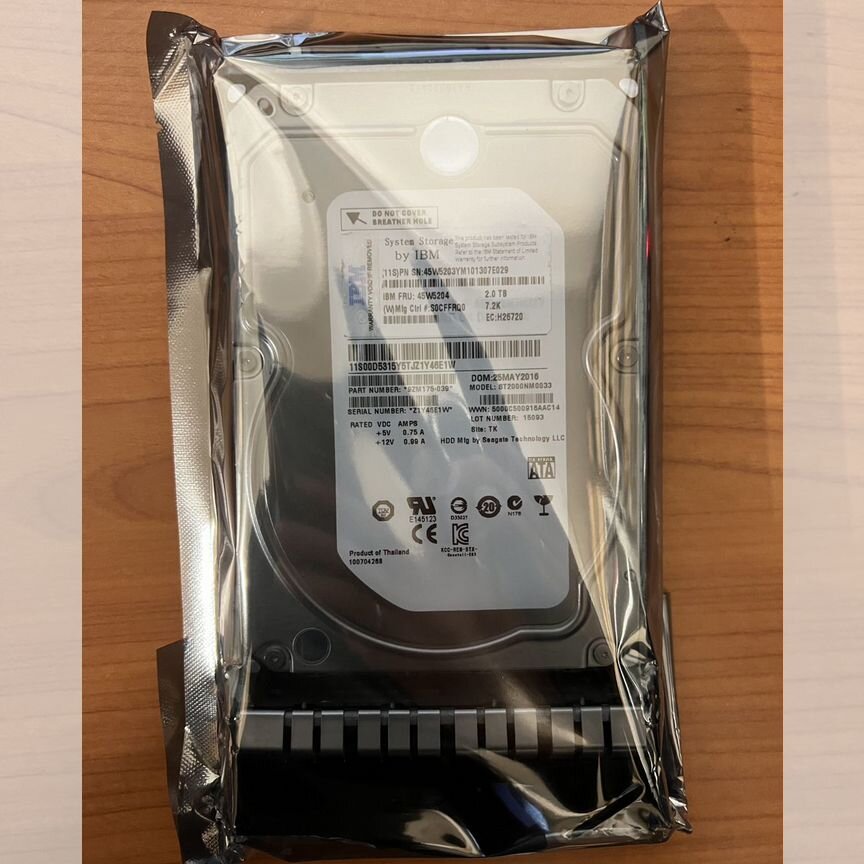 [45W5203] Жесткий Диск Ibm 2tb Sata3.5 45w5203