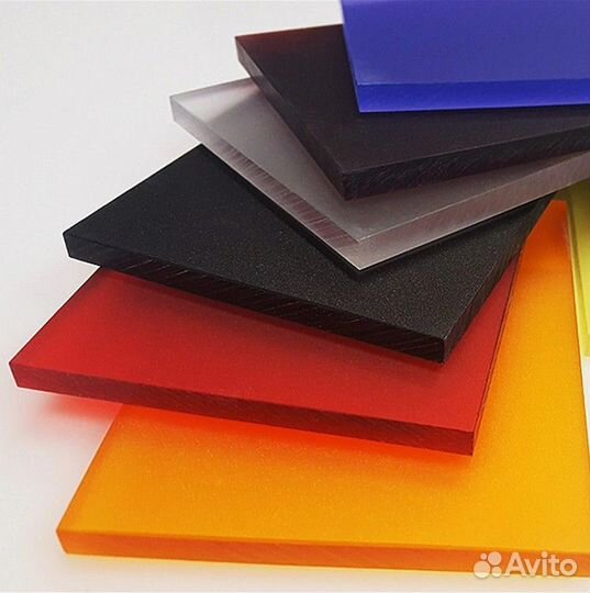 Монолитный поликарбонат прозрачный, цветной