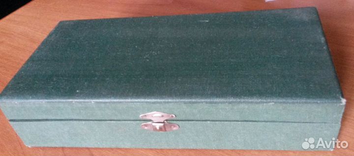 Ложки столовые СССР мельхиор 6 шт. в коробке мнц