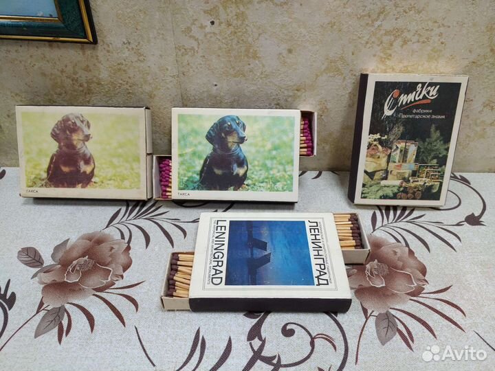 Сувенирные спички СССР такса Пролетарская знамя