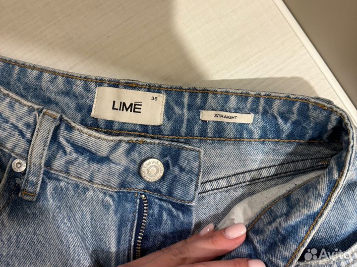 Джинсы lime 36 голубые