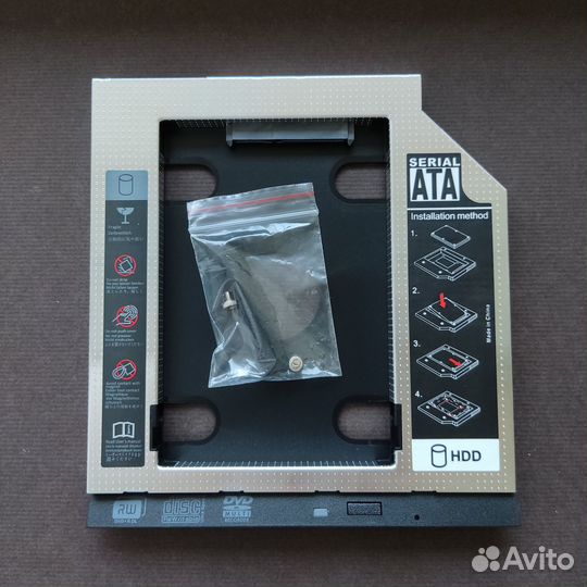 Переходник Optibay SATA 9,5 и 12,7