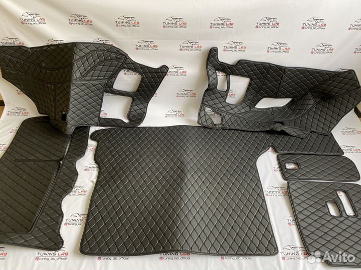 Prado 150 3D 3Д ковер из эко кожи в багажник H7CC6