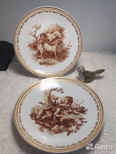 Сервиз. Охота. Прорезной фарфор. Германия