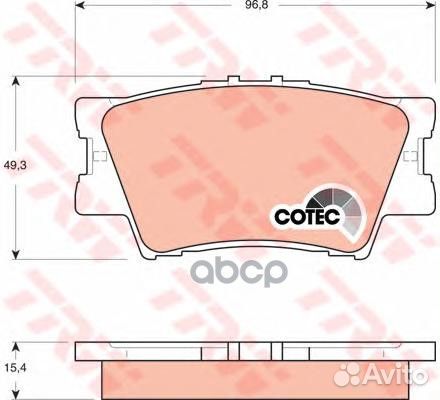 К-т дисков. тормоз. колодок GDB3426 TRW