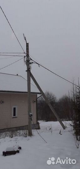 Столб для электричества монтаж 220в 380в