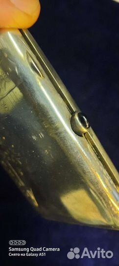 Портсигар серебро 875 пробы. Антиквариат 110 лет