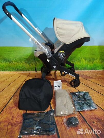Коляска foo foo doona darex новая. Чёрный и др