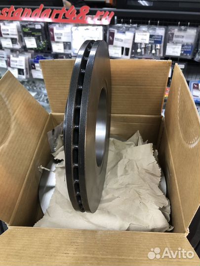 Диск тормозной передний Лада ларгус с абс