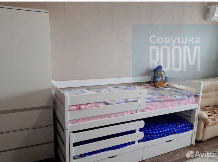 Двухъярусная кровать выкатная