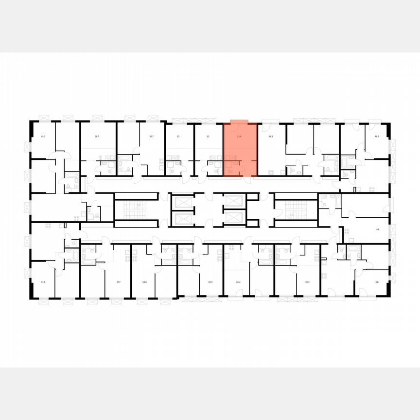 Квартира-студия, 23,8 м², 17/24 эт.