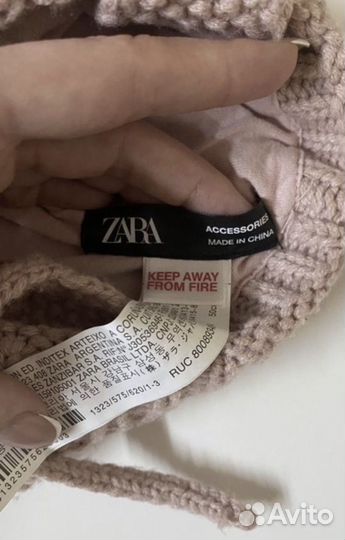 Комплект шапка, шарф варежки