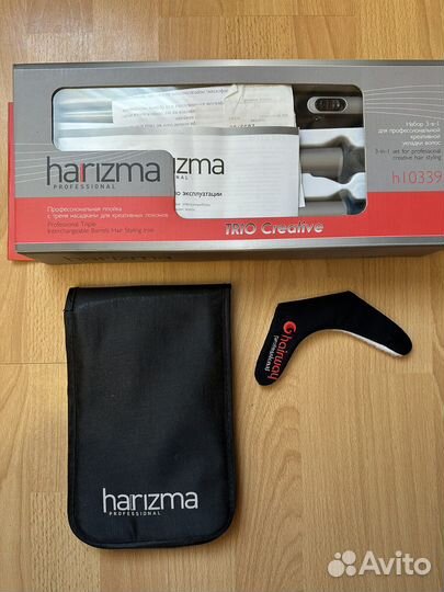 Плойка для волос с тремя насадками Harizma новая