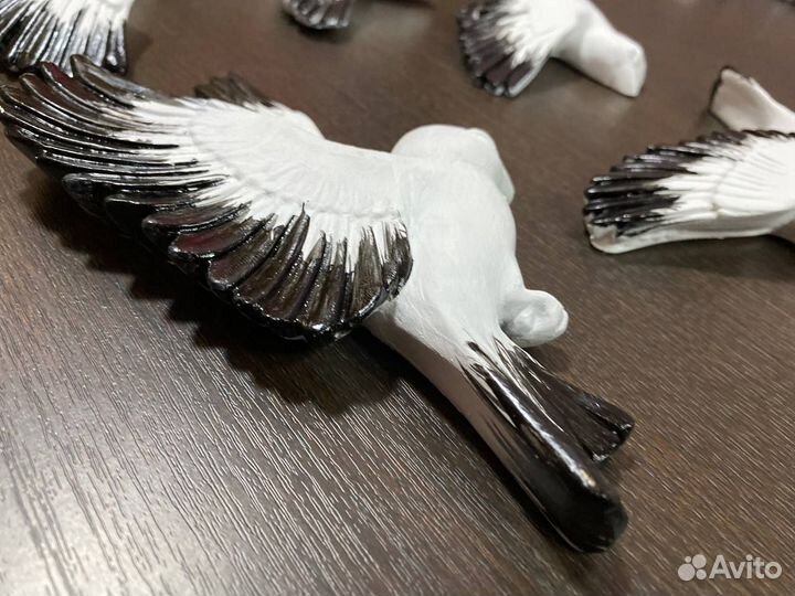 Барельеф из гипса Карта Мира Белая