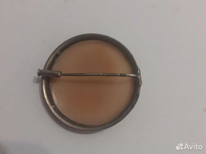 Брошь Камея серебро 875