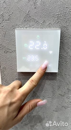 Умный зеркальный терморегулятор с Алисой WiFi без