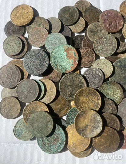 Монеты царские и раннего СССР - 166 штук