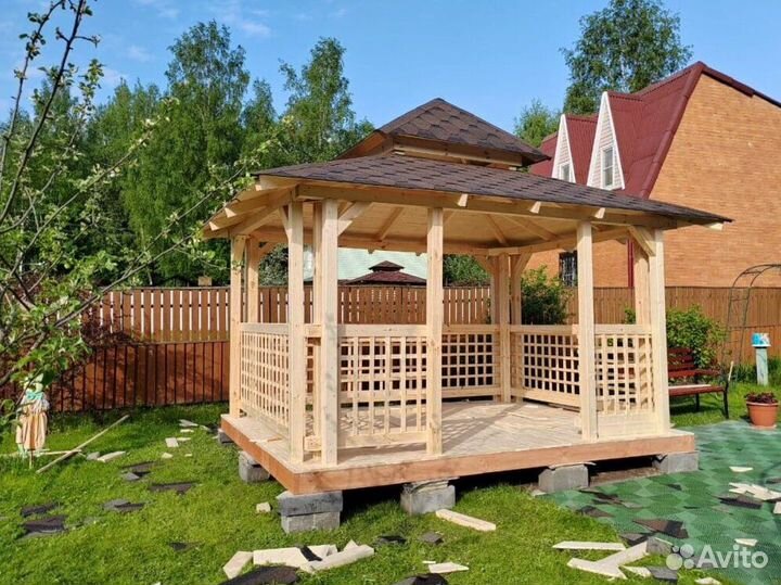 Деревянные беседки