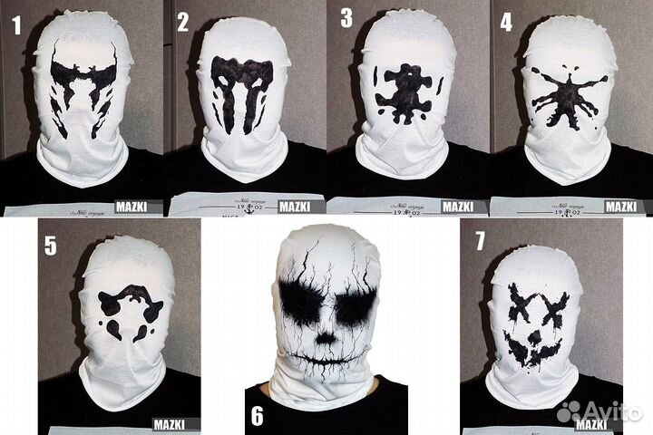 Морф маски в стиле Роршах / Rorschach