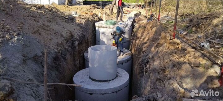 Установка монтаж септика под ключ
