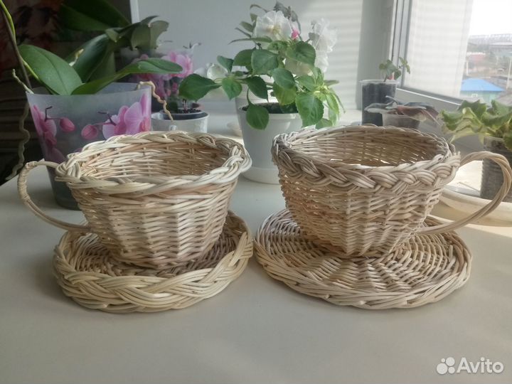 Чашки из лозы
