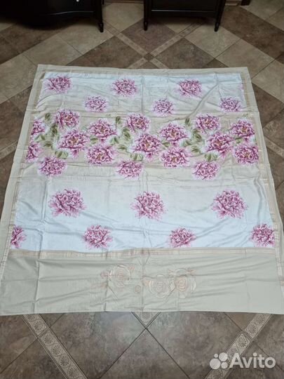 Постельное белье евро сатин жаккард вышивка