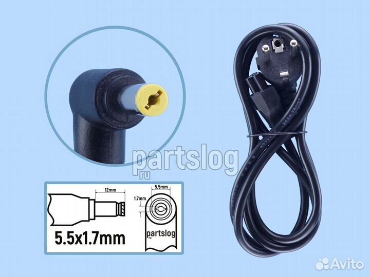 Блок питания для Acer 19V 2.37A 5.5x1.7mm 45W