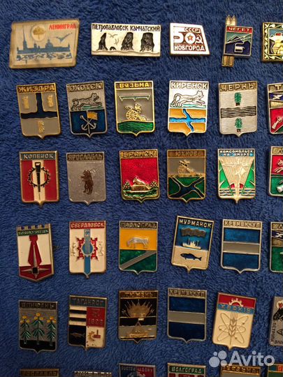 Коллекция значков, города СССР