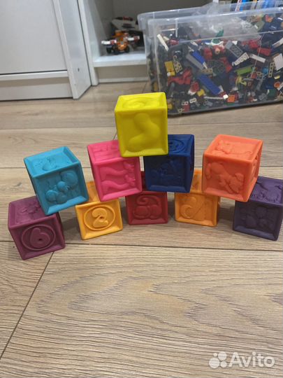 Кубики мягкие b toys battat